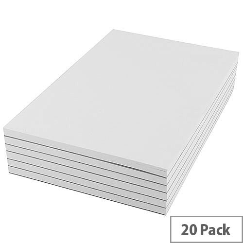 Q-Connect Plain Scribble Pad 203x127mm (Pack of 20) KF27019