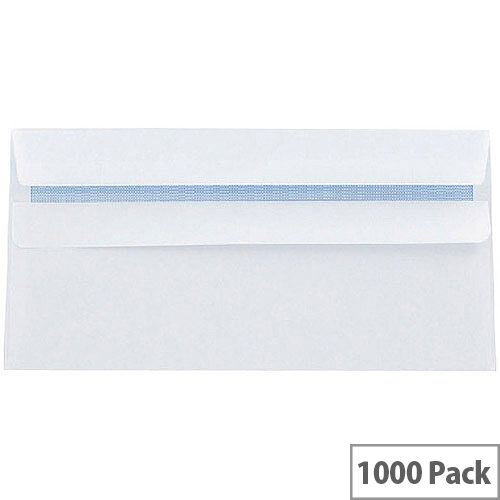 Q-Connect White DL Envelopes Self Seal Wallet 90gsm Pack of 1000 KF3480