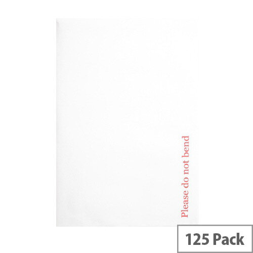 Q-Connect Board Back C4 Envelopes 120gsm Peel and Seal White (125 Pack) Q-Connect Board Back C4 Envelopes 120gsm Peel and Seal White (125 Pack)