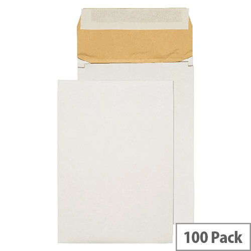 Q-Connect B4 Padded Gusset Envelopes 353x250mm White Pack of 100