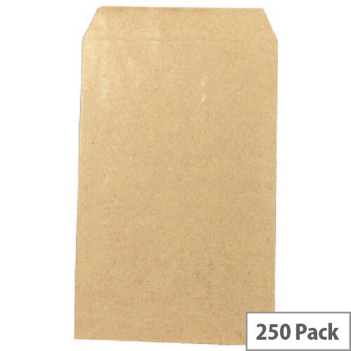 Q-Connect Pocket Envelopes 406x305mm 100gsm Manilla Self Seal Pack of 250 Q-Connect Pocket Envelopes 406x305mm 100gsm Manilla Self Seal Pack of 250