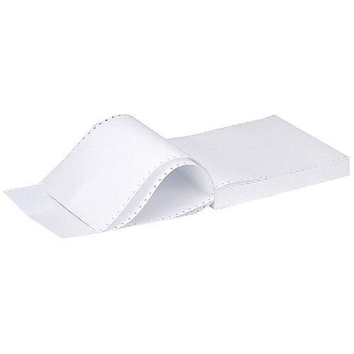 Q-Connect 1-Part 60gsm 279 x 241mm Listing Paper Plain Micro-Perforated Pack 2000 Q-Connect 1-Part 60gsm 279 x 241mm Listing Paper Plain Micro-Perforated Pack 2000