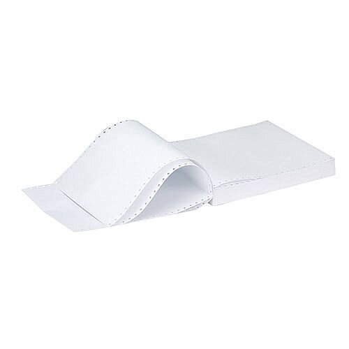 Q-Connect Listing Paper 11 inches x241mm 1-Part 70gsm Plain Micro-Perforated Pack of 2000