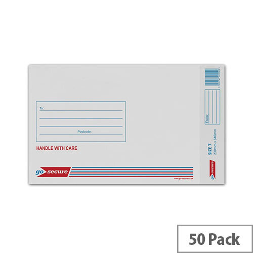 Q-Connect Size 7 Bubble Lined Envelopes 230x340mm White Pack of 50 Q-Connect Size 7 Bubble Lined Envelopes 230x340mm White Pack of 50