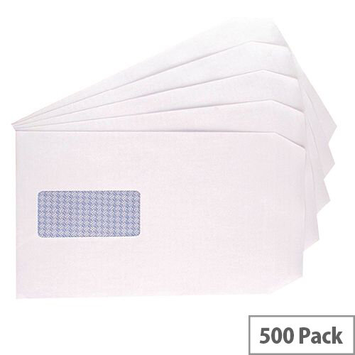 Q-Connect Envelope C5 Window 90gsm Self Seal White (Pack of 500) 9000020 Q-Connect Envelope C5 Window 90gsm Self Seal White (Pack of 500) 9000020
