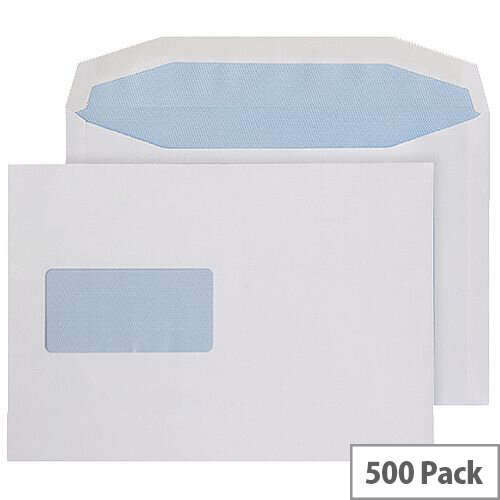 Q-Connect Envelope C5 Window 100gsm Self Seal White (Pack of 500) 9007500 Q-Connect Envelope C5 Window 100gsm Self Seal White (Pack of 500) 9007500