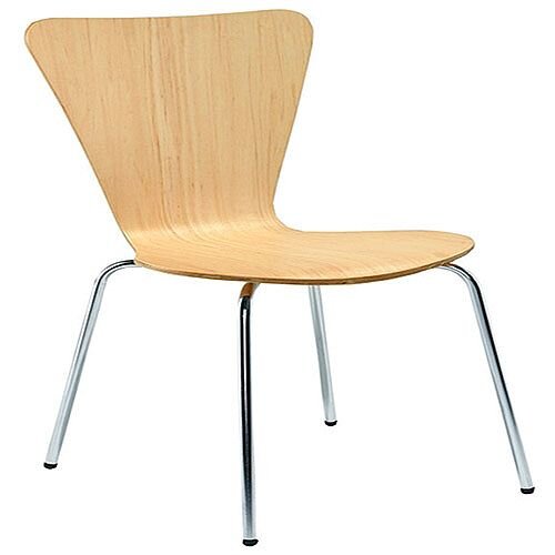 Arista Picasso Wooden Chair Beech and Silver Set Pack of 4 KF72460 Arista Picasso Wooden Chair Beech and Silver Set Pack of 4 KF72460
