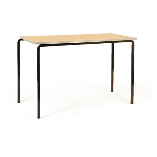 Jemini PU Edge Beech Top Class Table With Silver Frame 1100 x 550 x 760mm Pk4 KF74572 Jemini PU Edge Beech Top Class Table With Silver Frame 1100 x 550 x 760mm Pk4 KF74572
