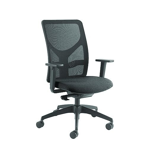 Arista Push Mech Mesh Task Operator Black Office Chair KF74644 Arista Push Mech Mesh Task Operator Black Office Chair KF74644