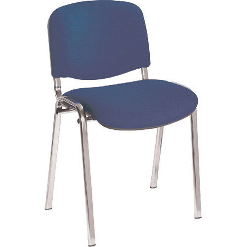 First Ultra Multi Purpose Stacking Chair Blue Chrome Frame KF74893 First Ultra Multi Purpose Stacking Chair Blue Chrome Frame KF74893