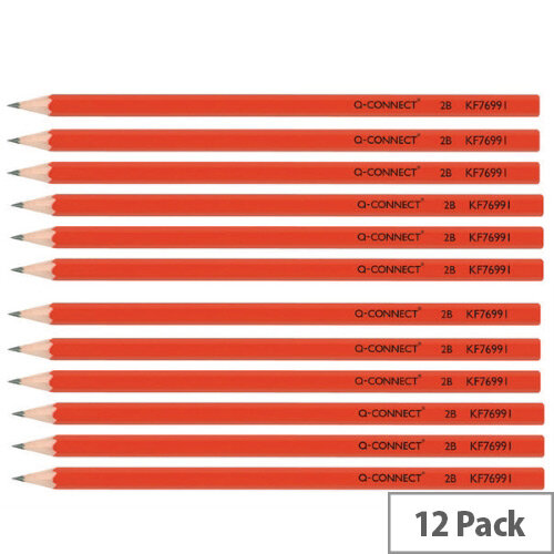 Q-Connect Office 2B Pencil Pack of 12 