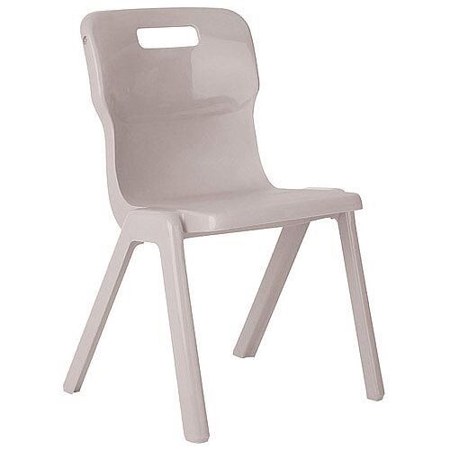 Titan One Piece Classroom Chair Size 6 460mm Seat Height (Ages: 14+ Years) Grey T6-GR - 20 Year Guarantee