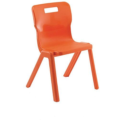 Titan One Piece School Chair Size 2 310mm Orange Pack of 30 Titan One Piece School Chair Size 2 310mm Orange Pack of 30