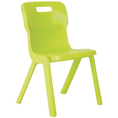 Titan One Piece School Chair Size 3 350mm Lime Pack of 30 Titan One Piece School Chair Size 3 350mm Lime Pack of 30