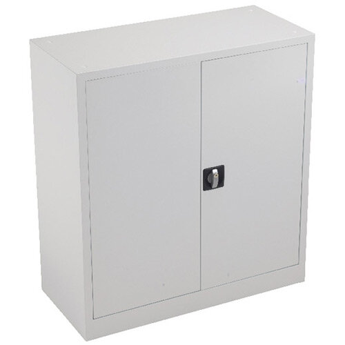 Talos Double Door Stationery Cupboard 1000 White KF78753