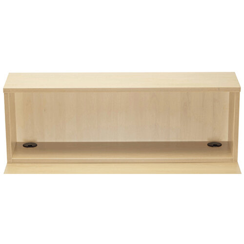 Jemini Modular Reception Straight Hutch Unit Maple W1200xD300xH405mm - Reception Desk Riser For 1200mm Base Unit Maple