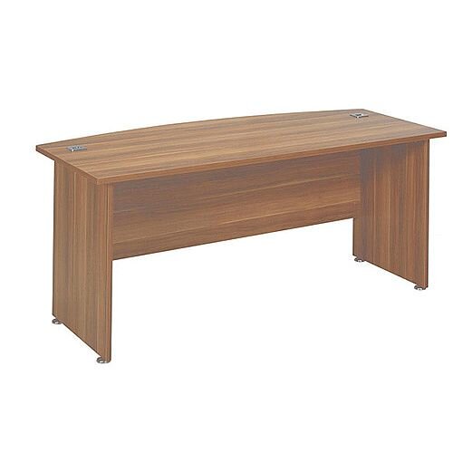 Avior 2000mm Rectangular Executive Office Desk Cherry Bow Front Avior 2000mm Rectangular Executive Office Desk Cherry Bow Front