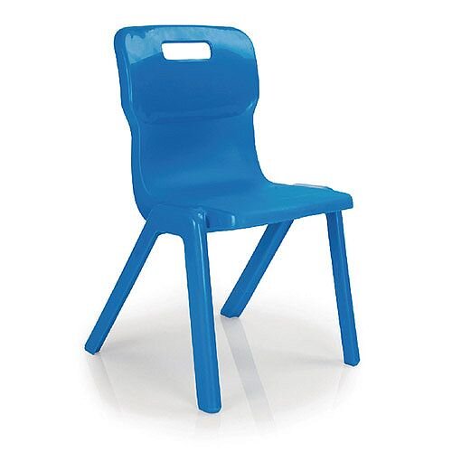 Titan One Piece School Chair Size 3 350mm Blue Pack of 10 Titan One Piece School Chair Size 3 350mm Blue Pack of 10
