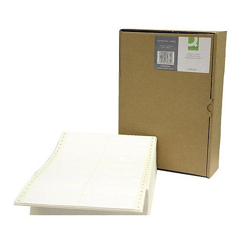 Q-Connect Computer Label 89x36mm 2 Across the Web White Pack of 8000 KF89362 Q-Connect Computer Label 89x36mm 2 Across the Web White Pack of 8000 KF89362