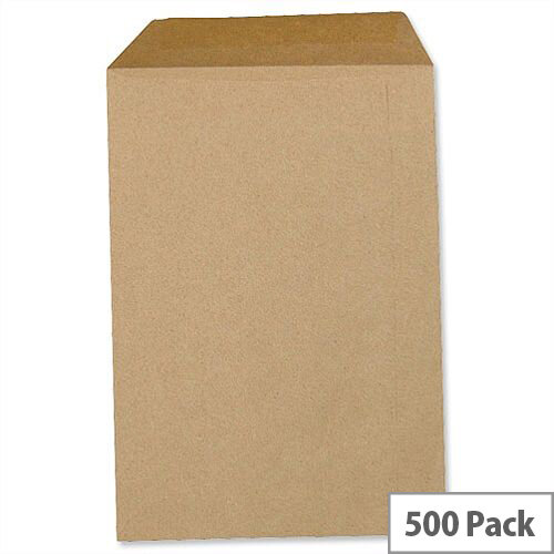 5 Star C4 Manilla 80gsm Envelopes Pocket Gummed Pack 500 Ref L90012