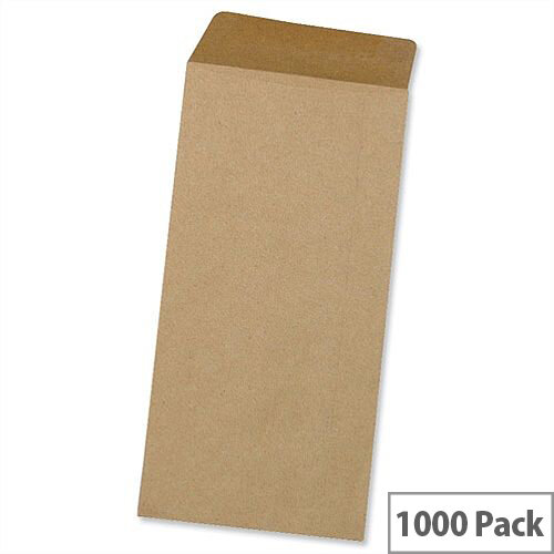 5 Star Office Envelopes Lightweight Pocket Gummed Manilla DL 80gsm Pack of 1000