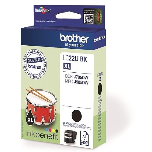 Brother LC22UBK Black Super High Yield Inkjet Cartridge LC-22U Brother LC22UBK Black Super High Yield Inkjet Cartridge LC-22U