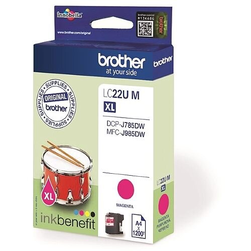 Brother LC22UM Magenta Super High Yield Inkjet Cartridge LC-22U Brother LC22UM Magenta Super High Yield Inkjet Cartridge LC-22U