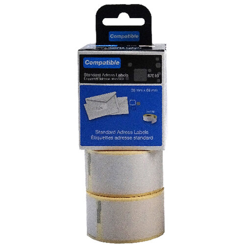 Compatible DYMO Standard Address Label 28 x 89mm Pack of 260 LL87010 Compatible DYMO Standard Address Label 28 x 89mm Pack of 260 LL87010