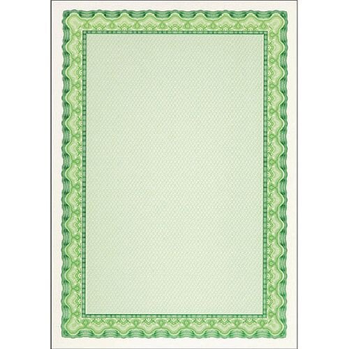 DECAdry A4 Emerald Green Bordered Certificate Paper 115gsm Pack 25 DECAdry A4 Emerald Green Bordered Certificate Paper 115gsm Pack 25