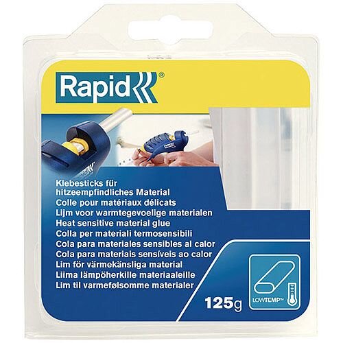 Rapid Low Temperature Multipurpose Glue Sticks 125g 40107349 Rapid Low Temperature Multipurpose Glue Sticks 125g 40107349