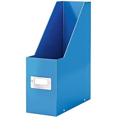 Leitz Click & Store Magazine File Blue (Dimensions: W103 x D253 x H330mm; 103mm spine whitch is laminiated for lasting use; Back and front label holder for easy indexing) 60470036