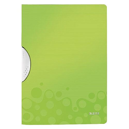 Leitz WOW A4 ColorClip Polypropylene File Green Metallic Pack of 10 41850064