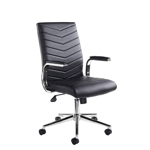 Martinez high back managers chair - black faux leather