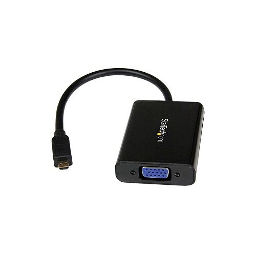 StarTech Micro HDMI to VGA Adapter Converter with Audio for Smartphones / Ultrabooks / Tablets 1920x1200