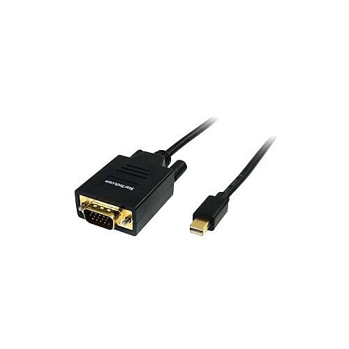 StarTech 6 ft Mini DisplayPort to VGA Cable M/M HD-15 Male VGA Mini DisplayPort Male Digital Audio/Video 6ft Black MDP2VGAMM6 StarTech 6 ft Mini DisplayPort to VGA Cable M/M HD-15 Male VGA Mini DisplayPort Male Digital Audio/Video 6ft Black MDP2VGAMM6