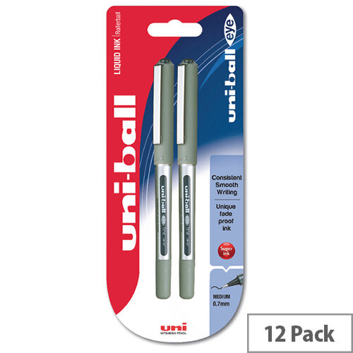 Uni-Ball Eye Medium Black Blister Pack Pack of 12 153486274 Uni-Ball Eye Medium Black Blister Pack Pack of 12 153486274