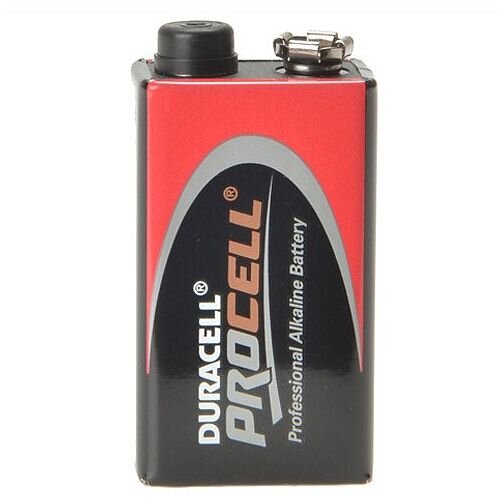 Duracell Procell Batteries PP3 (E type) Voltage: 9V - Pack of 10 Batteries