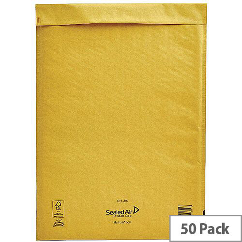 Gold & White Padded Bubble Mailers - Quality Peel & Seal Envelopes For Shipping - Lite Size