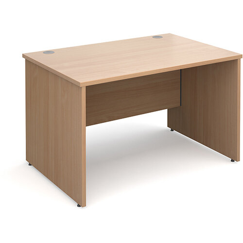 Maestro 25 PL straight desk 1200mm x 800mm - beech panel leg design