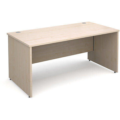 Maestro 25 PL straight desk 1600mm x 800mm - maple panel leg design Maestro 25 PL straight desk 1600mm x 800mm - maple panel leg design