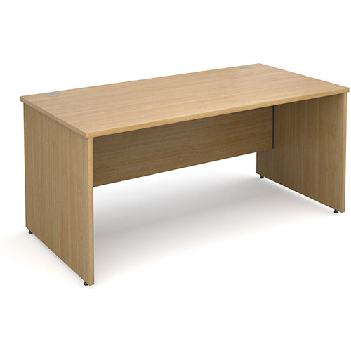 Maestro 25 PL straight desk 1600mm x 800mm - oak panel leg design Maestro 25 PL straight desk 1600mm x 800mm - oak panel leg design