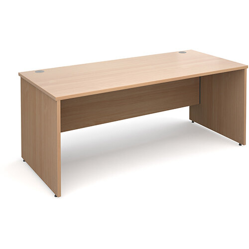 Maestro 25 PL straight desk 1800mm x 800mm - beech panel leg design Maestro 25 PL straight desk 1800mm x 800mm - beech panel leg design