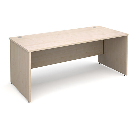 Maestro 25 PL straight desk 1800mm x 800mm - maple panel leg design Maestro 25 PL straight desk 1800mm x 800mm - maple panel leg design