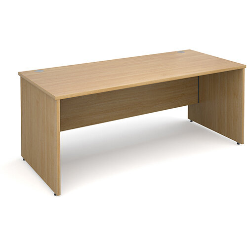 Maestro 25 PL straight desk 1800mm x 800mm - oak panel leg design