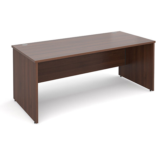 Maestro 25 PL straight desk 1800mm x 800mm - walnut panel leg design Maestro 25 PL straight desk 1800mm x 800mm - walnut panel leg design