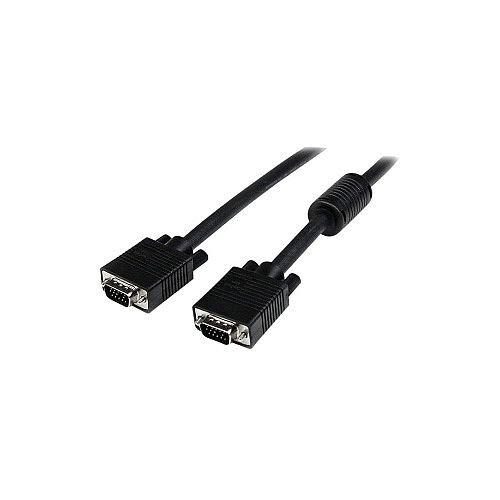 StarTech 7m Coax High Resolution Monitor VGA Video Cable HD15 to HD15 M/M 1 x HD-15 Male VGA 1 x HD-15 Male VGA Nickel Plated Connector Black