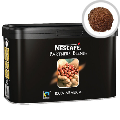 Nescafe Fairtrade Partners' Blend Instant Coffee 500g Tin Pack of 1 12284226