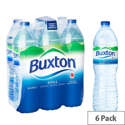 Buxton Natural Mineral Still Water Plastic Bottled 1.5L Pack 6