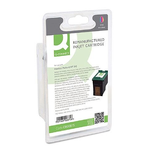 HP 343 Compatible 3-Colour Ink Cartridge C8766E Q-Connect HP 343 Compatible 3-Colour Ink Cartridge C8766E Q-Connect