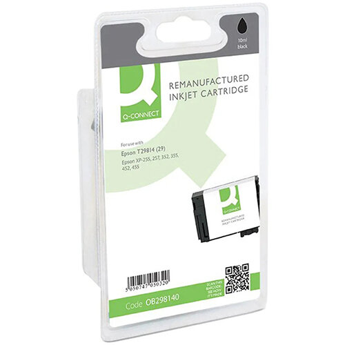 Q-Connect Epson T29814 Ink Cartridge Black Strawberry T298140-COMP Q-Connect Epson T29814 Ink Cartridge Black Strawberry T298140-COMP